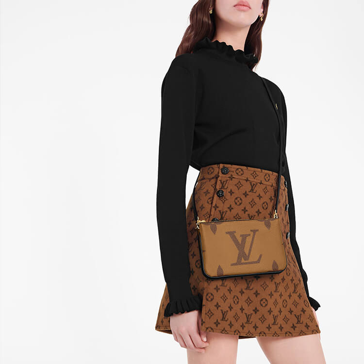 LV Double Zip Pochette