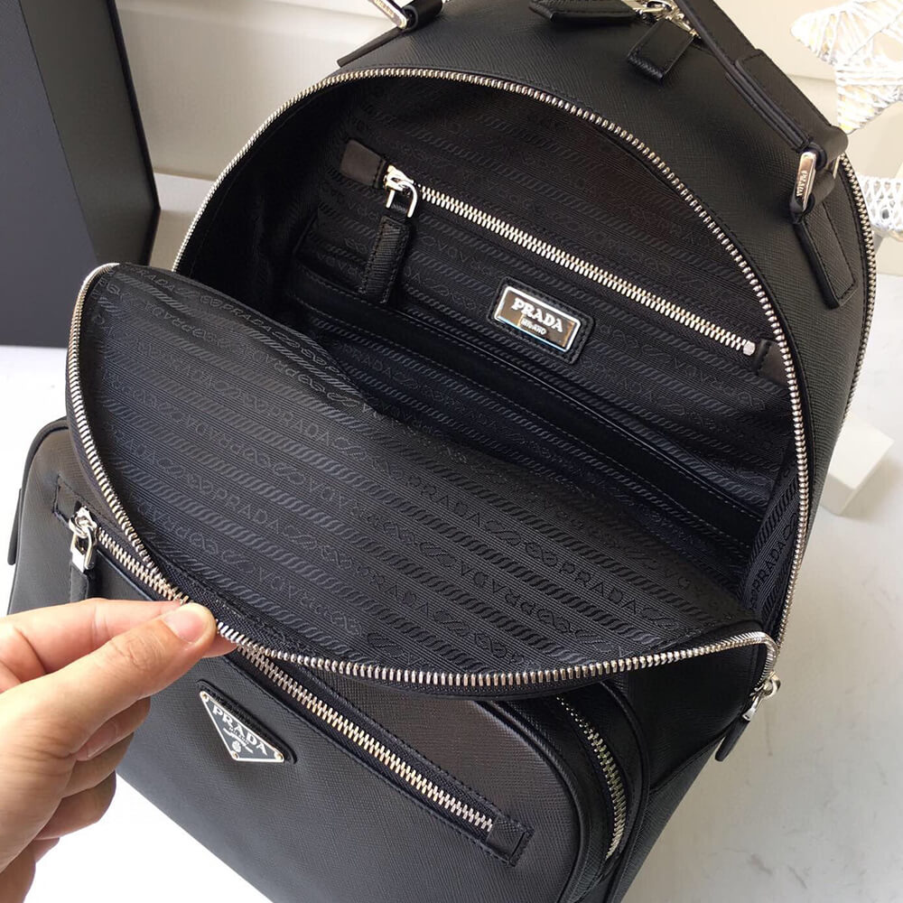 Prada Men Saffiano Leather Backpack