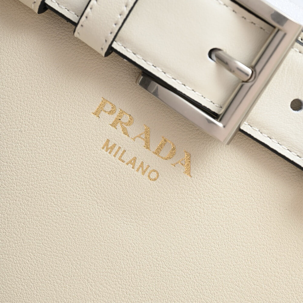 Prada Buckle small leather handbag with belt(high-end grade)
