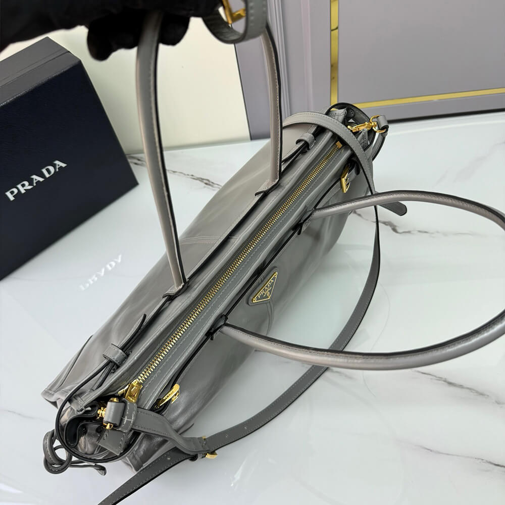 Prada Large leather handbag(high-end grade)