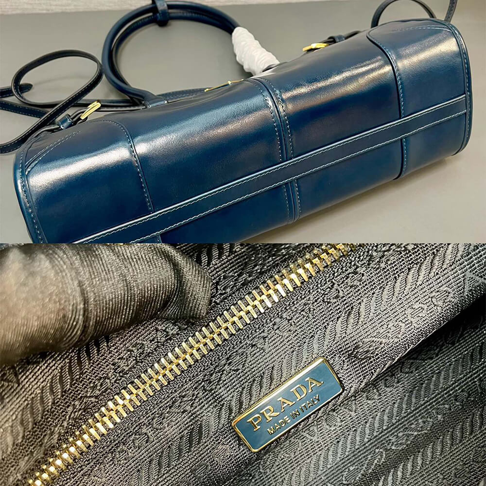 Prada Medium leather handbag(high-end grade)