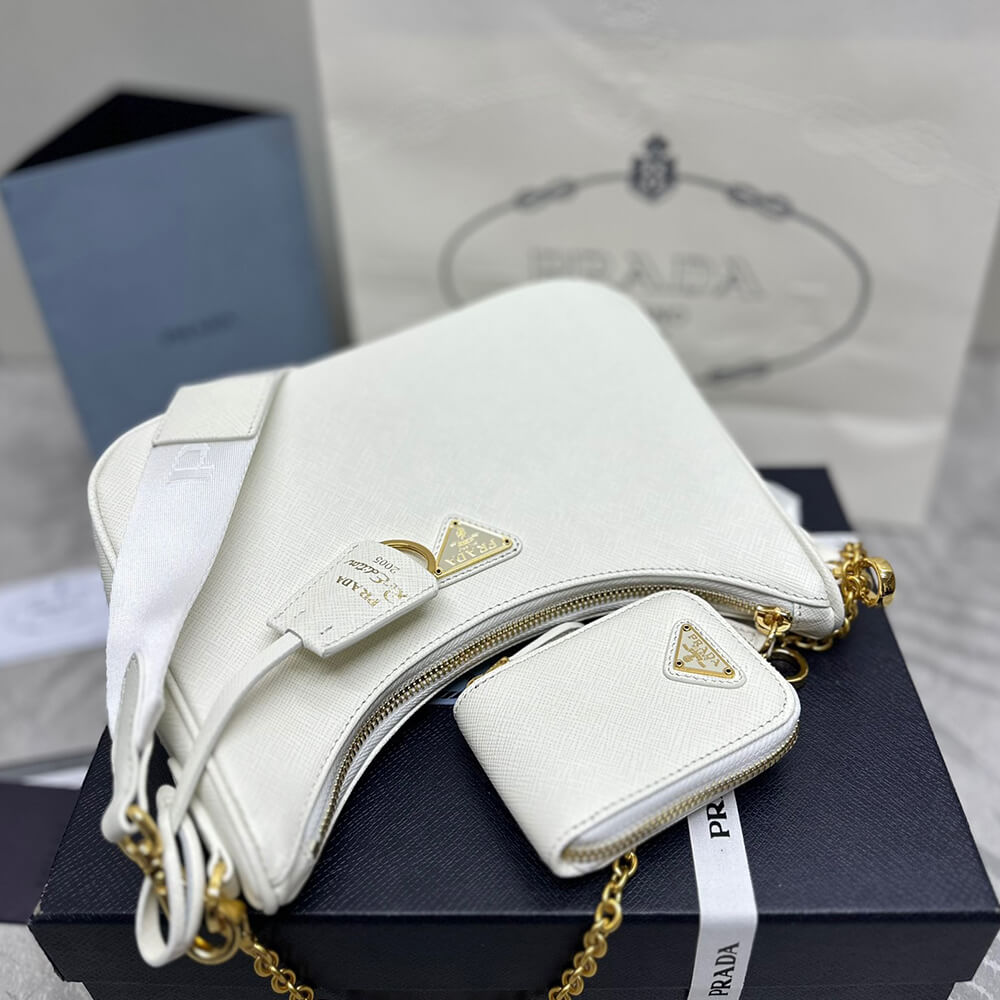 Prada Re-Edition 2005 Saffiano leather bag(HIGH-END GRADE)