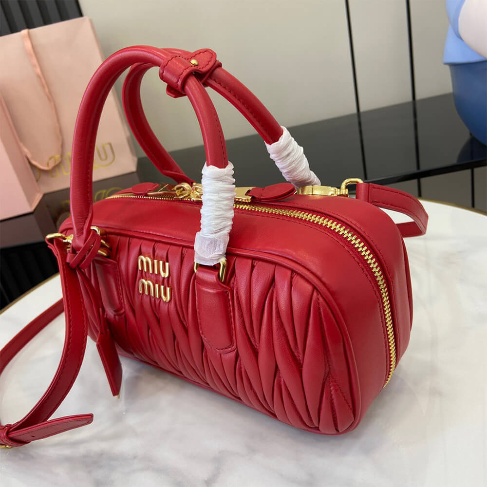 MIUMIU Large Arcadie matelasse nappa Bag(HIGH-END GRADE)
