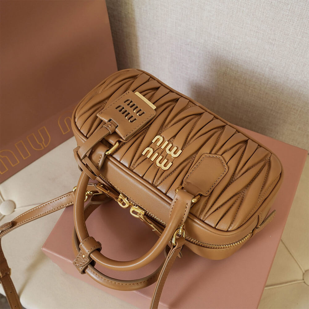 MIUMIU Medium Arcadie matelasse nappa Bag(HIGH-END GRADE)