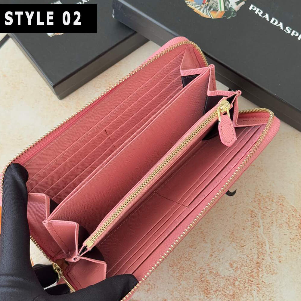 Prada Large Saffiano Leather Wallet