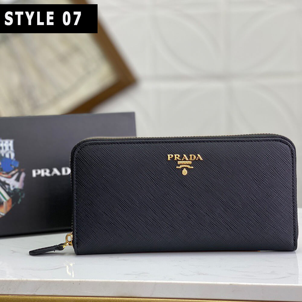 Prada Large Saffiano Leather Wallet