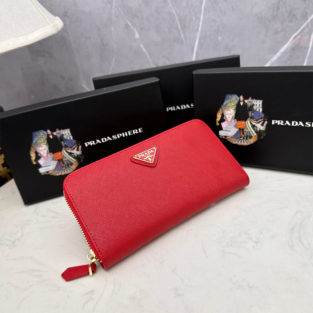 Prada Large Saffiano Leather Wallet
