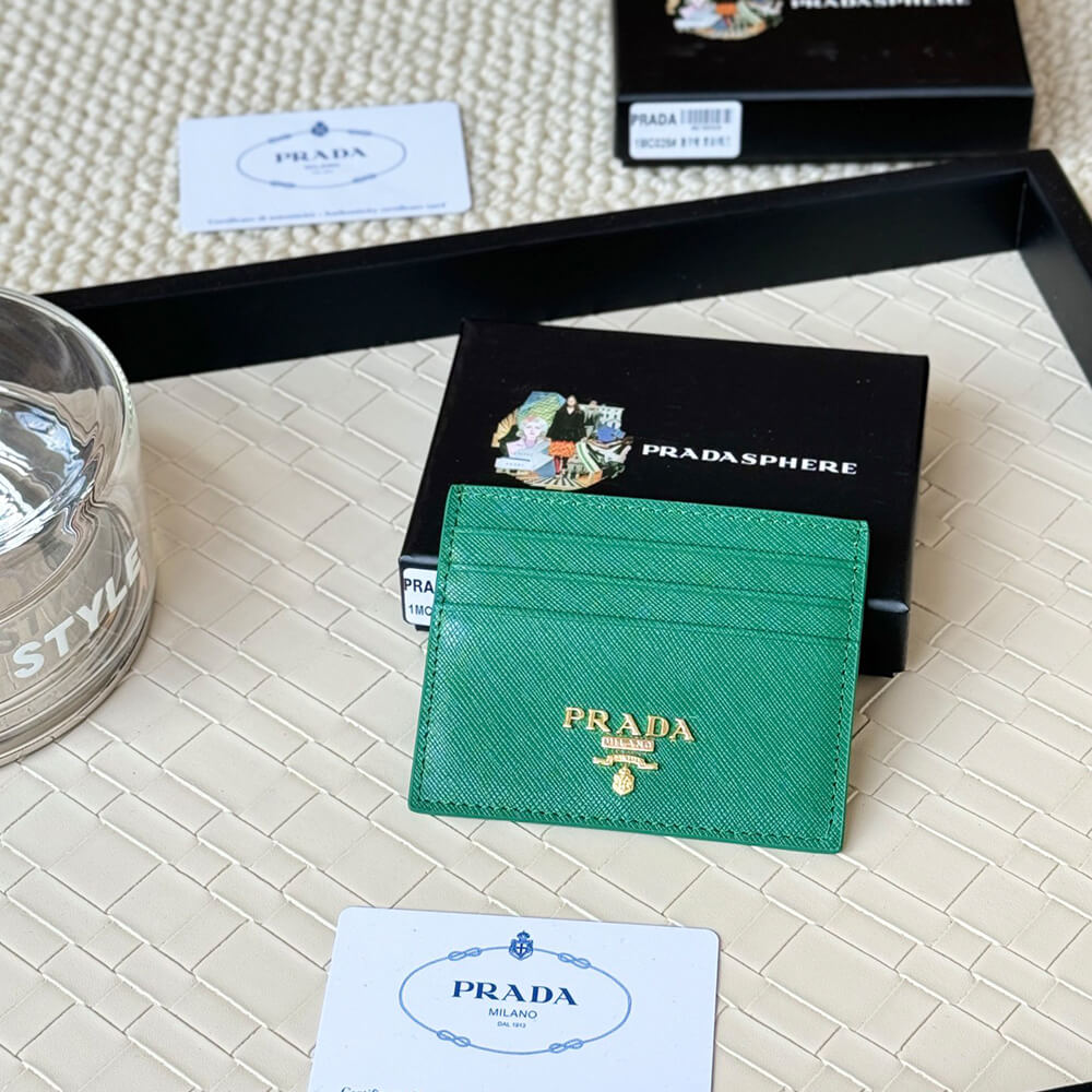 Prada Saffiano Leather Card Holder